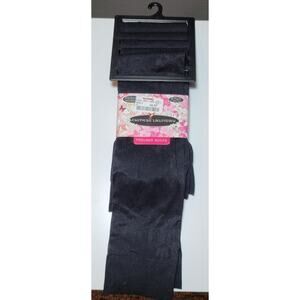 Chinese Laundry Luxury Knee Highs 5 Pair Black Trouser Socks Sz 9-11 NEW